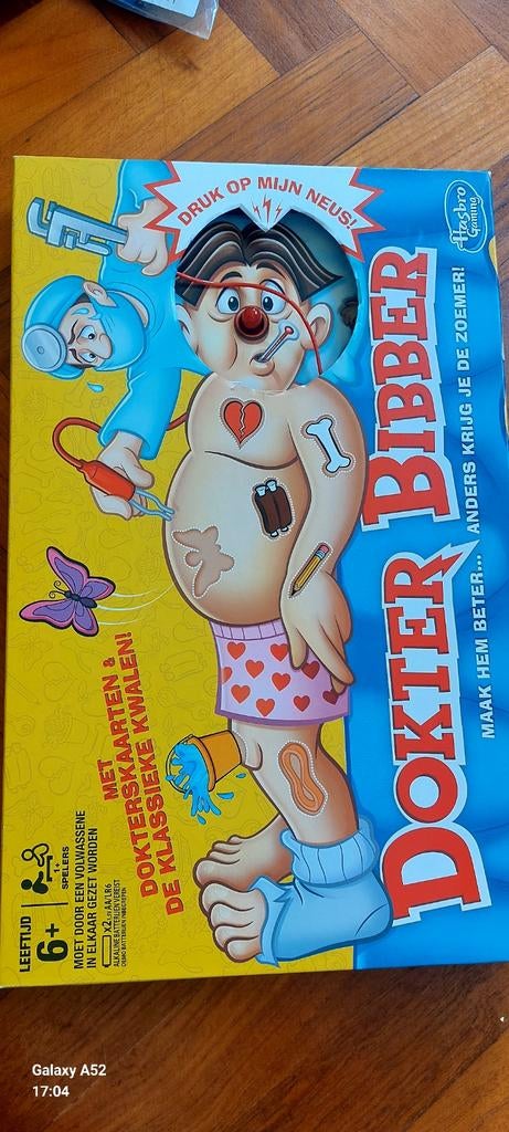 Dokter Bibber spel - Klassieke operatiepret voor jong en oud, Een of twee spelers, Ophalen of Verzenden, Zo goed als nieuw
