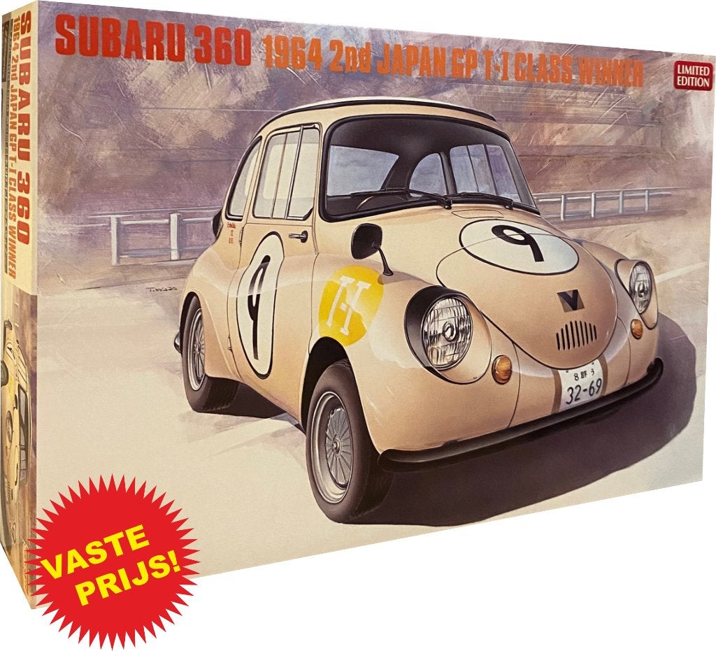 Subaru 360 1964 2nd Japan GP T-I  (Hasegawa 20322) 1/24, Overige merken, Auto, Groter dan 1:32, Nieuw