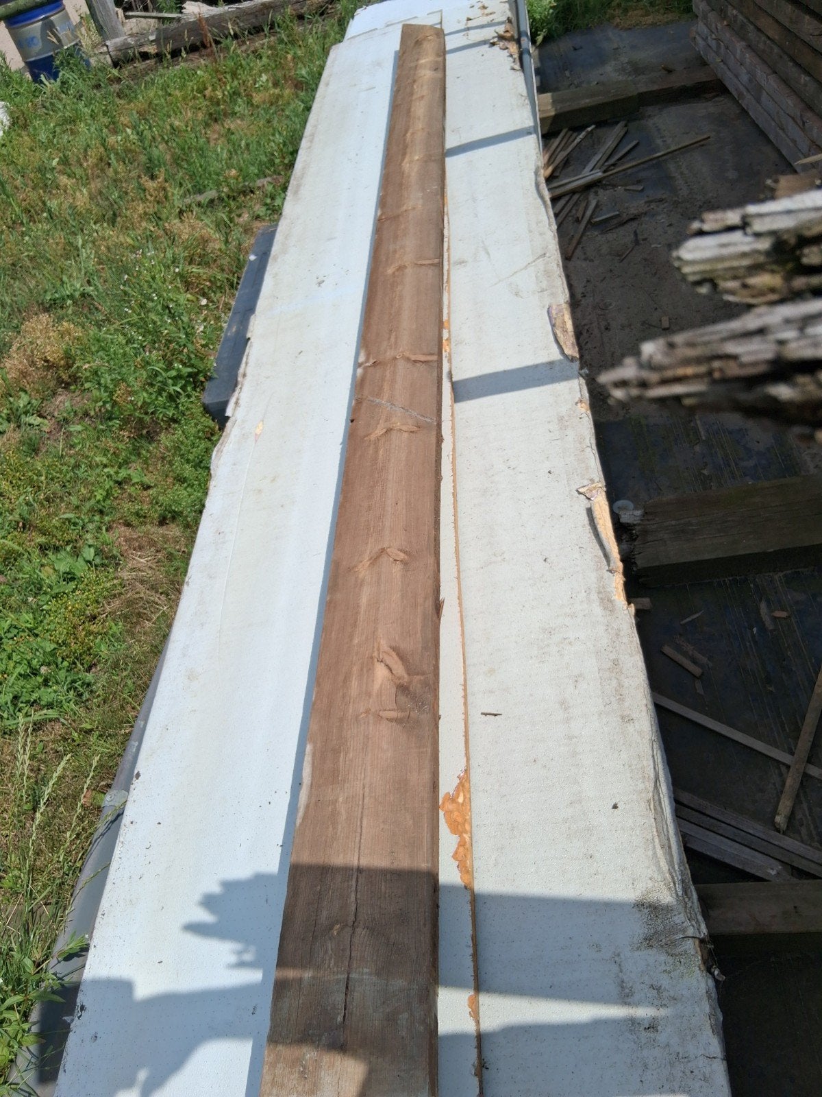 Gordingen , bruggen , houten balken, Gebruikt, Ophalen of Verzenden, Balk, Vuren