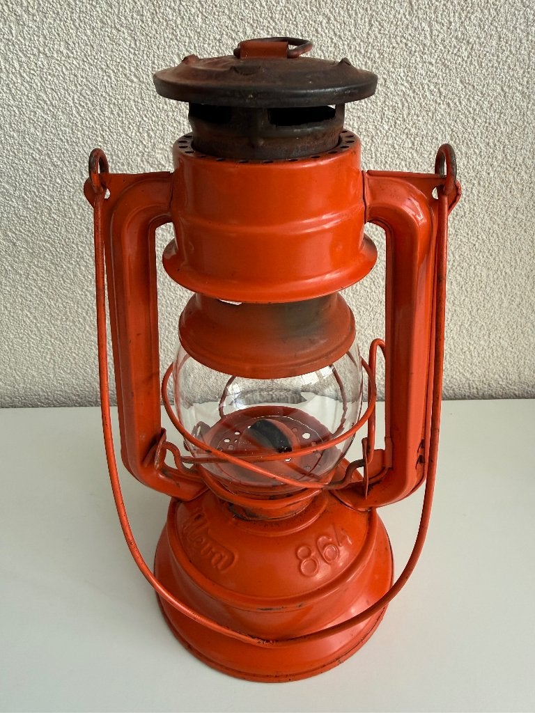 Vintage Tsjechoslowaakse Meva 864 stormlantaarn / stormlamp, Ophalen of Verzenden
