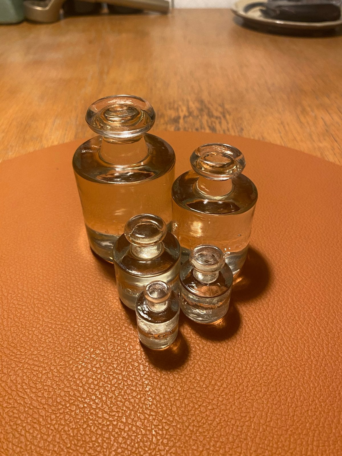Set van 5 glazen gewichtjes - decoratief, Ophalen of Verzenden