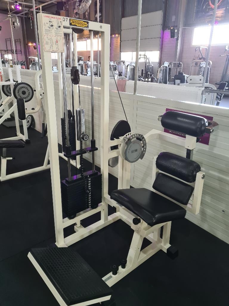Technogym Isotonic Lower Back R.O.M. Machine, Sport en Fitness, Fitnessmaterialen, Gebruikt, Overige typen, Armen, Benen, Borst