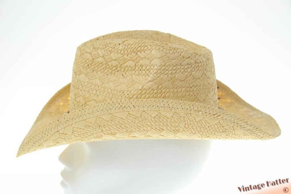 Westernhoed geel met gewoven structuur vormbaar 54-61 nieuw, Ophalen of Verzenden, Nieuw, One size fits all, Hoed