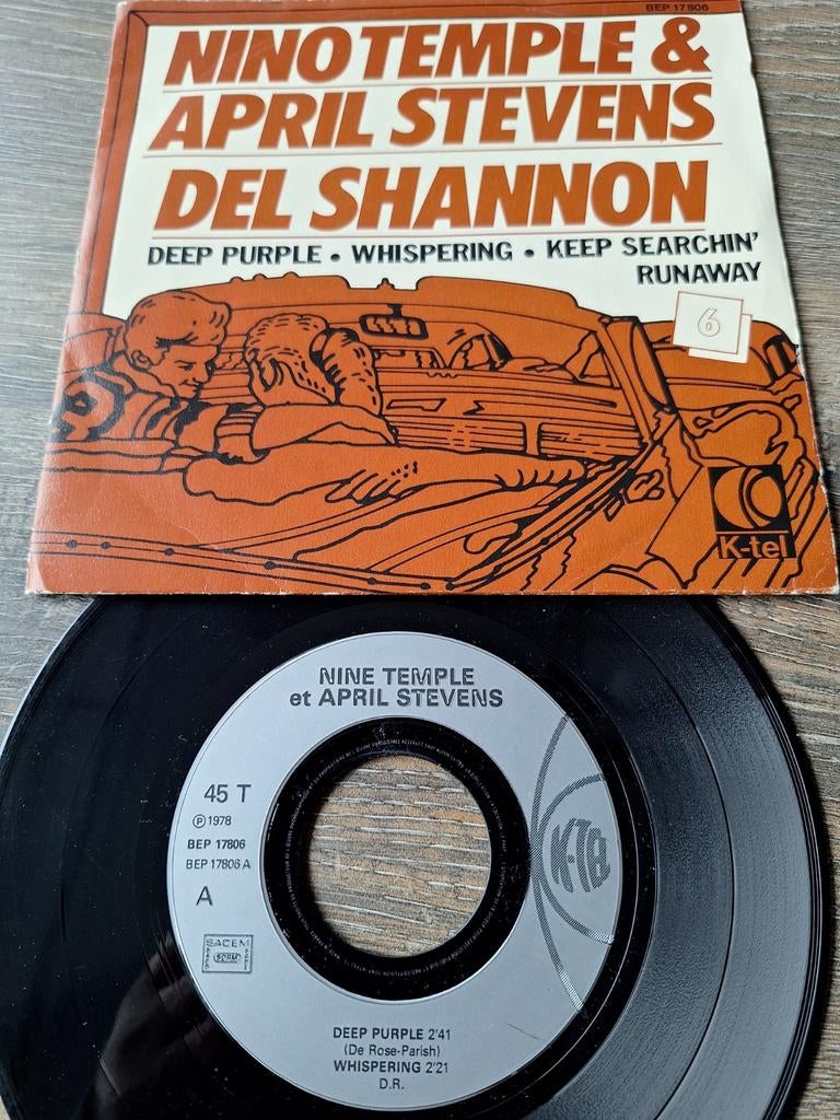 Ep Nino Temple & april stevens  en Del shannon, Cd's en Dvd's, Vinyl Singles, Ophalen of Verzenden, Gebruikt, Pop, EP