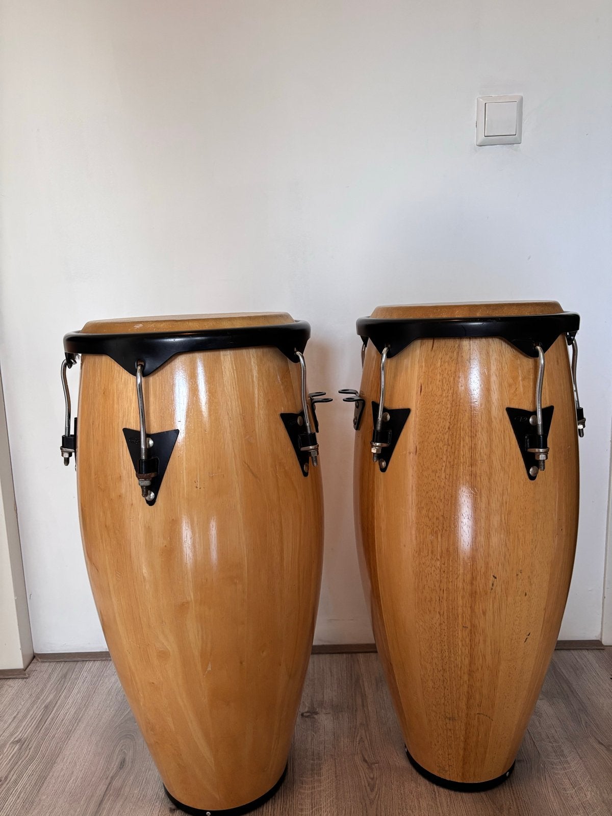 CP by LP Conga set met hoezen, Muziek en Instrumenten, Percussie, Ophalen, Gebruikt