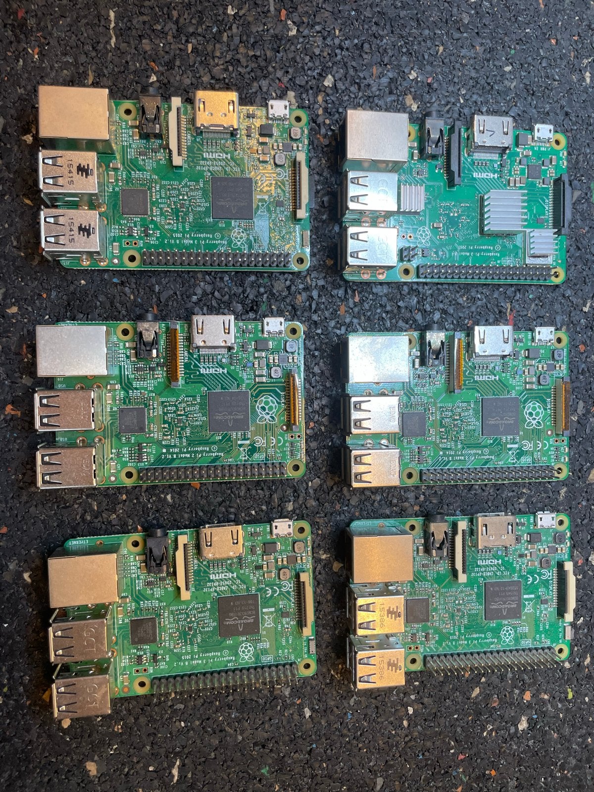 6x Raspberry Pi 3B (waarvan 1x 3B+), Computers en Software, Overige Computers en Software, Ophalen of Verzenden, Gebruikt