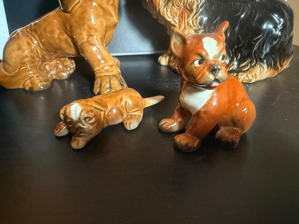 Goebel vintage porselein 2 honden beeldjes, Verzamelen, Beelden en Beeldjes, Ophalen of Verzenden, Gebruikt, Dier