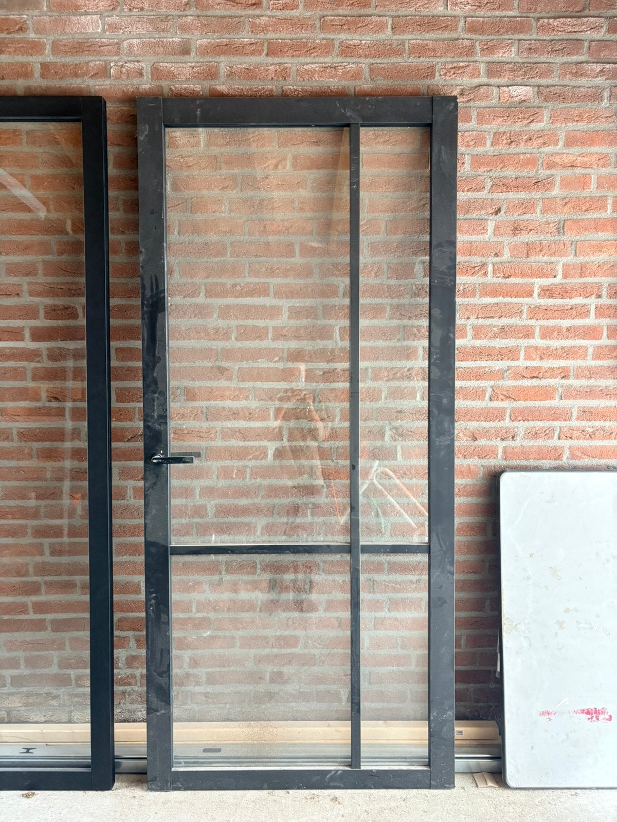 Staallook deur opdek 93x211, Deurkozijn, Zo goed als nieuw, 150 tot 225 cm, Hout