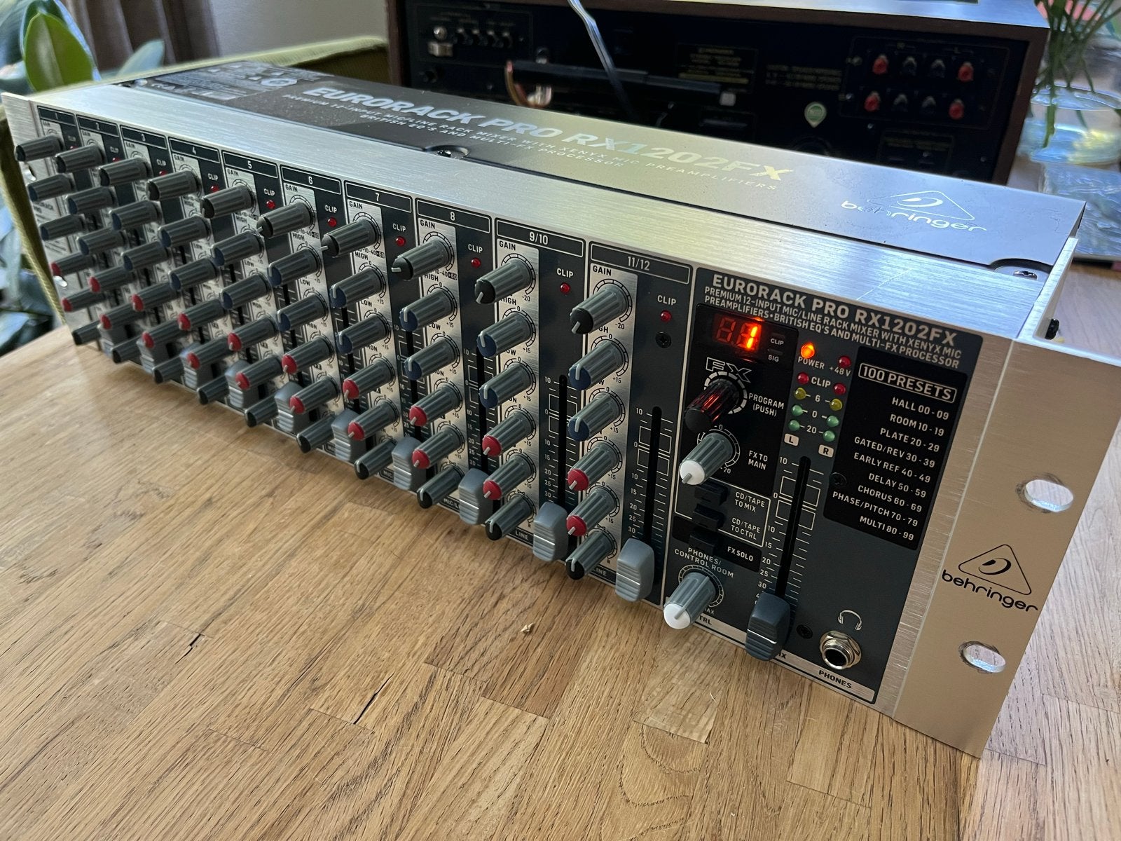 Behringer Eurorack Pro RX1202FX Mengpaneel, Muziek en Instrumenten, Ophalen of Verzenden, Zo goed als nieuw, 10 tot 20 kanalen