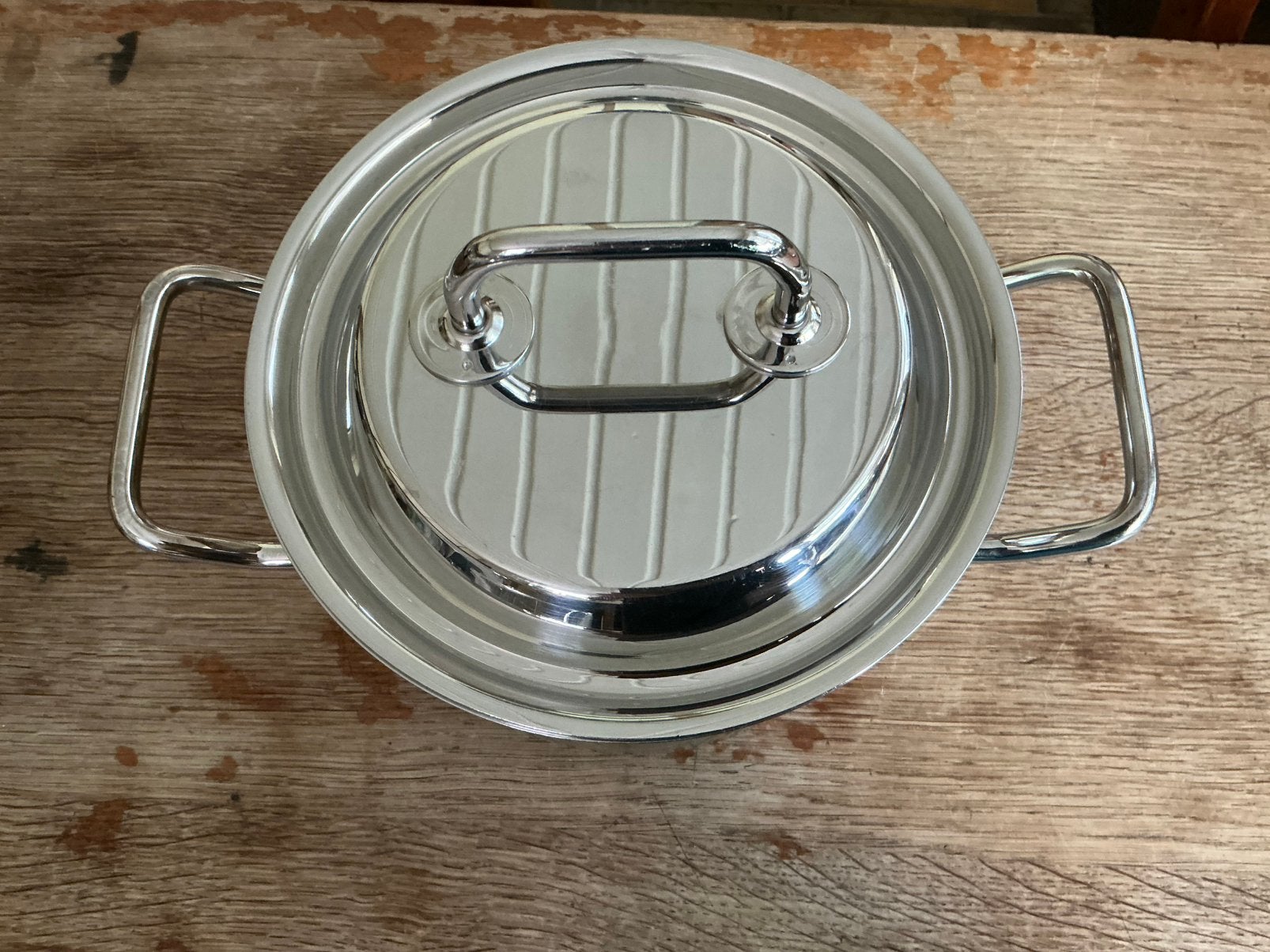 Sigg pan (inductie), Met deksel, Ophalen of Verzenden, Zo goed als nieuw, Rvs