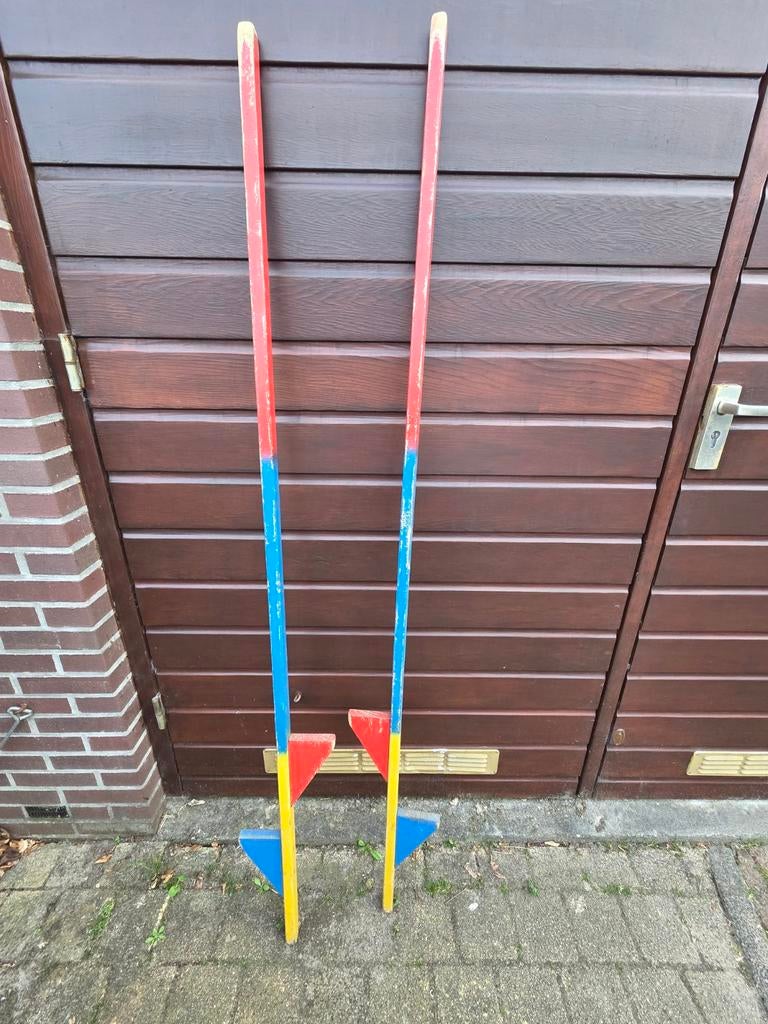 Kleurrijke houten stelten voor kinderen, Ophalen of Verzenden, Gebruikt, Jongen of Meisje