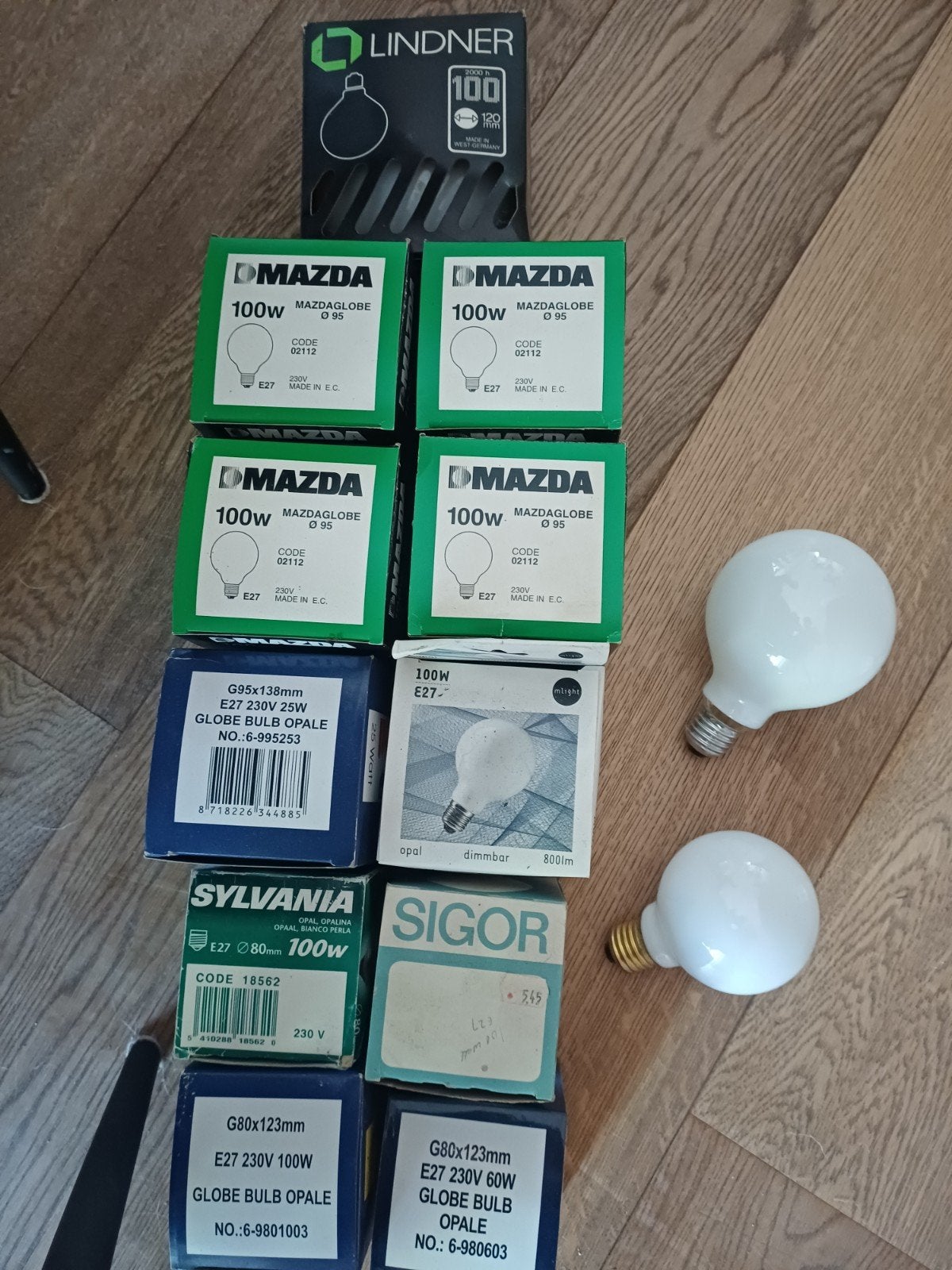11x gloeilamp opaal globelampen E27 fitting, Ophalen of Verzenden, Nieuw, E27 (groot), Gloeilamp