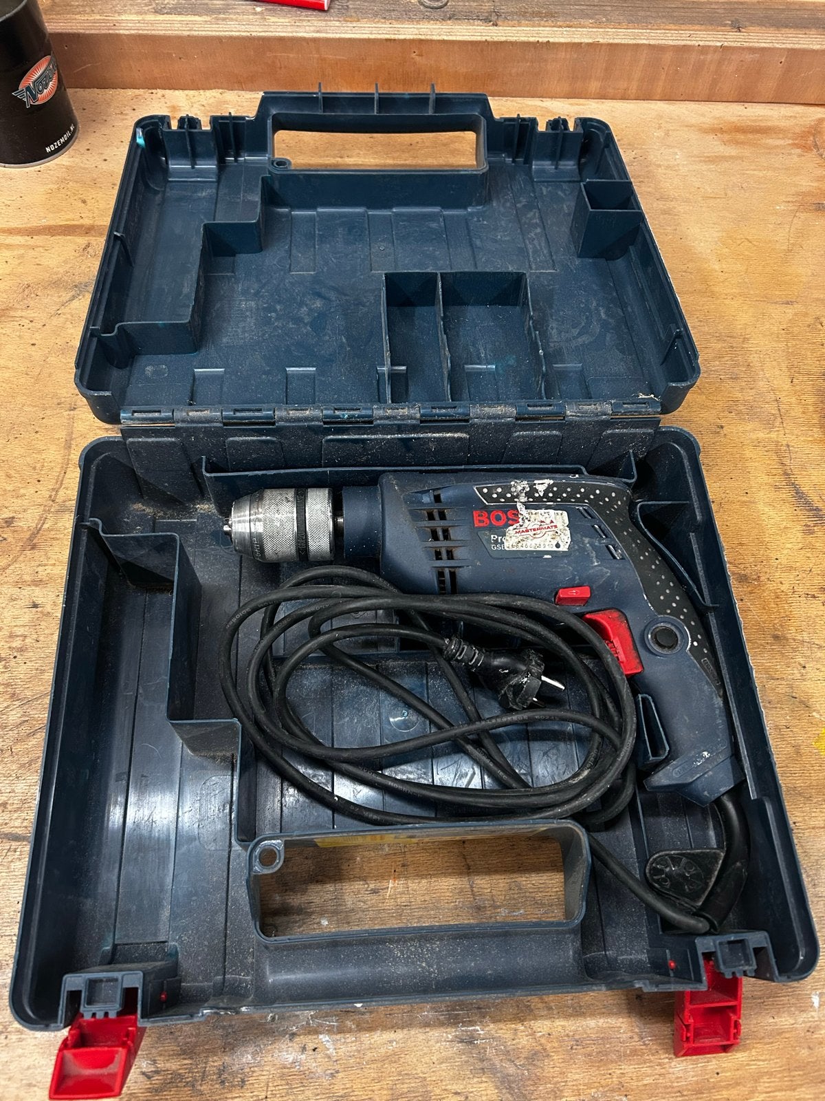 Bosch GSB 13 RE Klopboormachine in Koffer, Boormachine, Gebruikt, Ophalen of Verzenden, Minder dan 400 watt