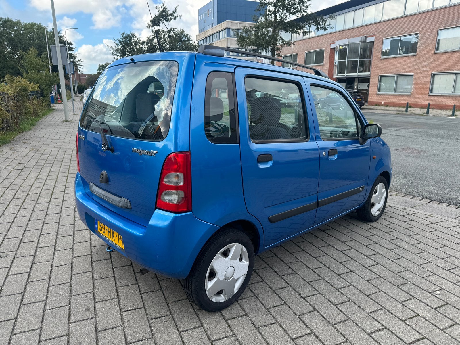Suzuki Wagon R+ 1.3 AUT 2001 Blauw unieke stand, Auto's, Stof, 40 €/maand, Zwart, 905 kg