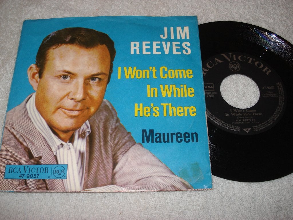 Jim Reeves   i Wont come in While he,s There  Orgineel, Fotohoes, Ophalen of Verzenden, Zo goed als nieuw, Country en Western