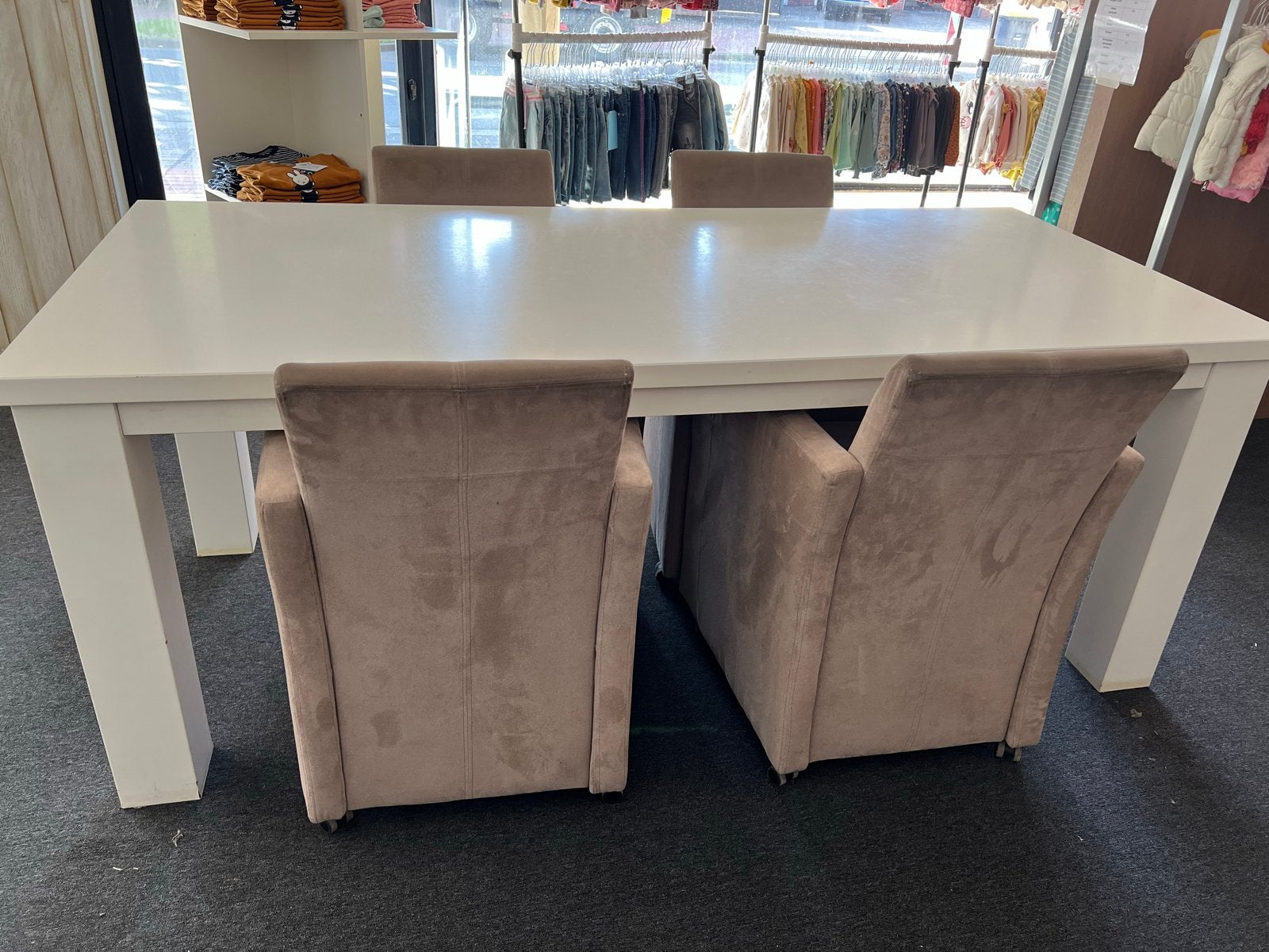 Eettafel met 4 stoelen - Gebruikt, afhalen in Gronau, Ophalen, Gebruikt, Vier personen, Rechthoekig