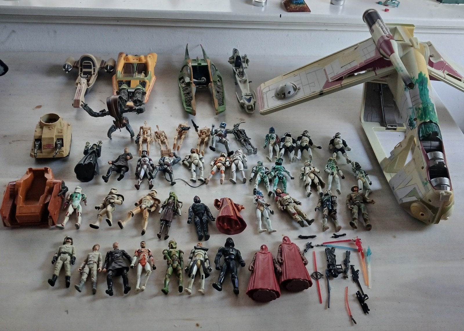 Grote Star Wars Actiefiguren & Voertuigen Collectie, Ophalen of Verzenden, Gebruikt