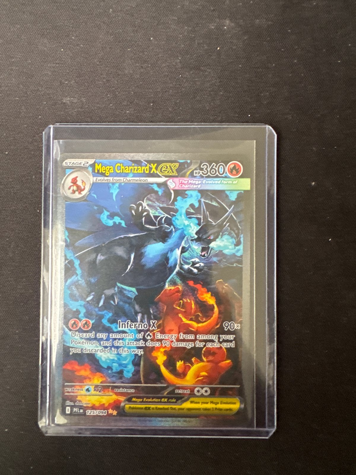 Mega Charizard X EX Pokémon kaart 125/094, Hobby en Vrije tijd, Verzamelkaartspellen | Pokémon, Ophalen of Verzenden, Zo goed als nieuw