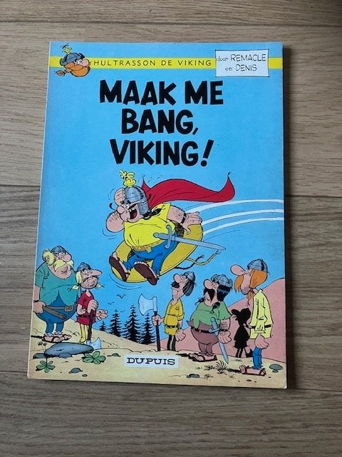 Hultrasson de viking Maak me bang viking, Boeken, Eén stripboek, Ophalen of Verzenden, Gelezen
