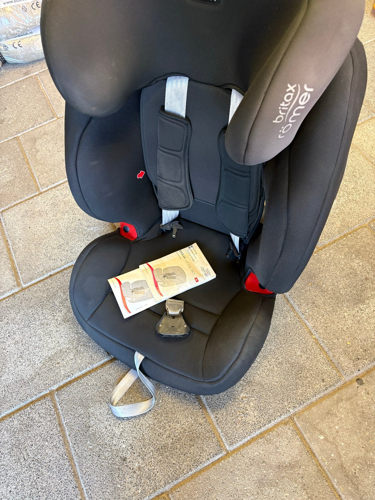 Britax Römer Evolva 1-2-3 SL SICT Autostoel (9-36 kg), Kinderen en Baby's, Ophalen, Romer, Autogordel of Isofix, Gebruikt