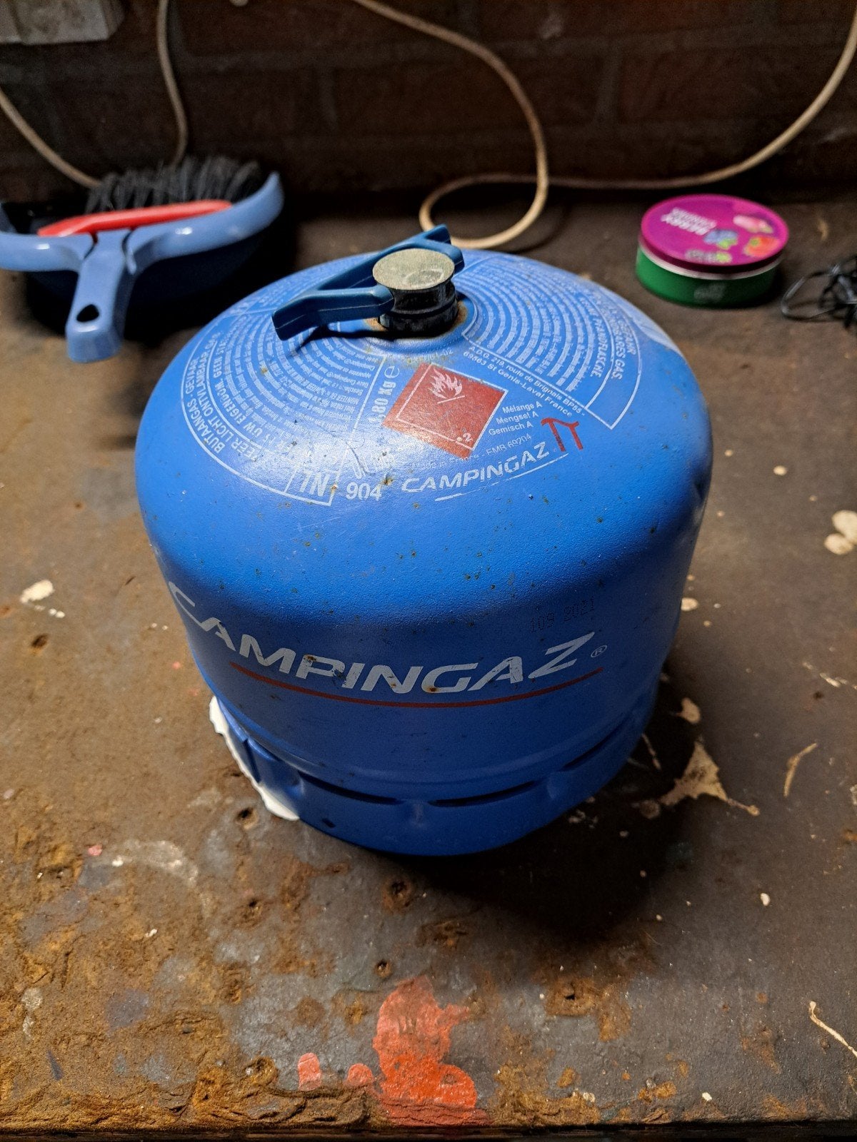 Campingaz gasfles 904, Ophalen of Verzenden, Gebruikt