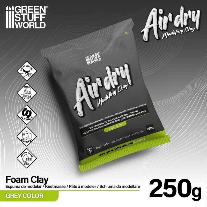 Air Dry Foam Clay 250gr. - Grey 5395  Sculpting clay, Verzenden, Overige thema's, Spanje, Nieuw
