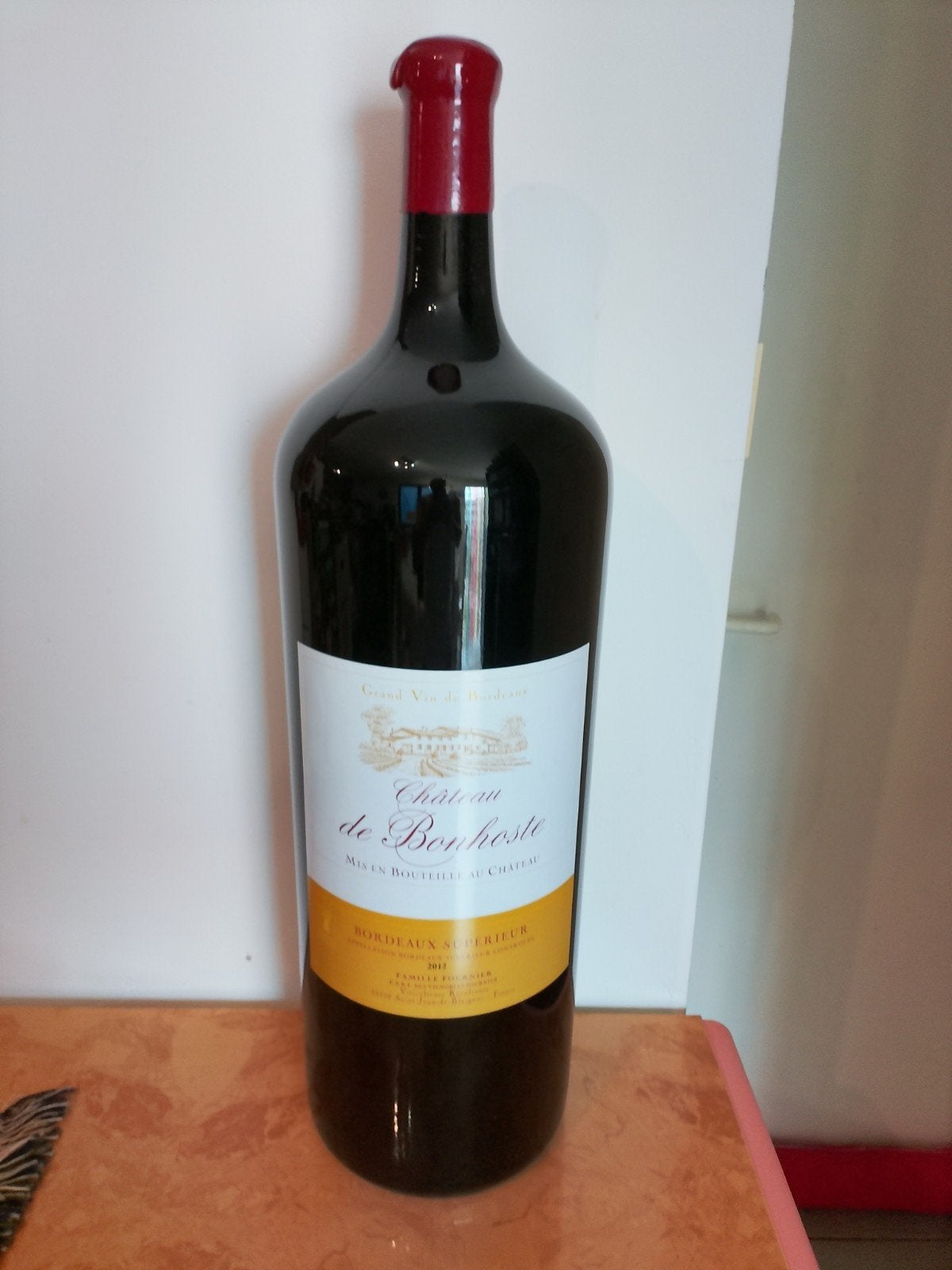 Château de Bonhoste Bordeaux Supérieur 2012 - 18L fles, Ophalen, Frankrijk, Nieuw, Rode wijn