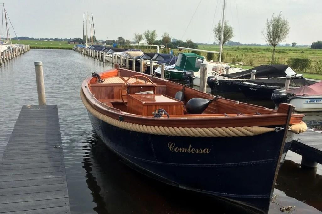 Stalen sloep 9m — voormalige reddingsboot 1935 — 300pk, Watersport en Boten, Sloepen, Ophalen, Gebruikt, Staal, Binnenboordmotor