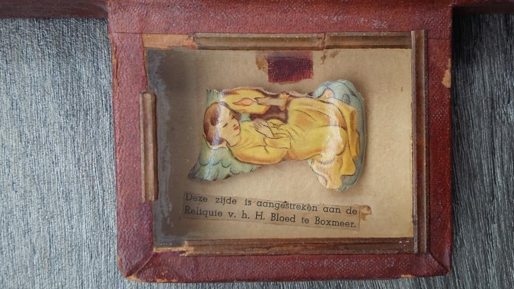 Om 1925 Relikwie Het Wonder van Boxmeer Kloosterwerk Reliek, Antiek en Kunst, Antiek | Religie, Ophalen of Verzenden