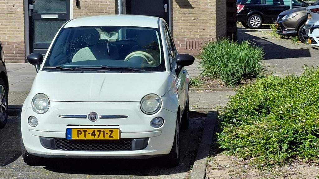 Fiat 500 1.2 C 2009 Wit, Auto's, Voorwielaandrijving, Stof, 1242 cc, 4 cilinders