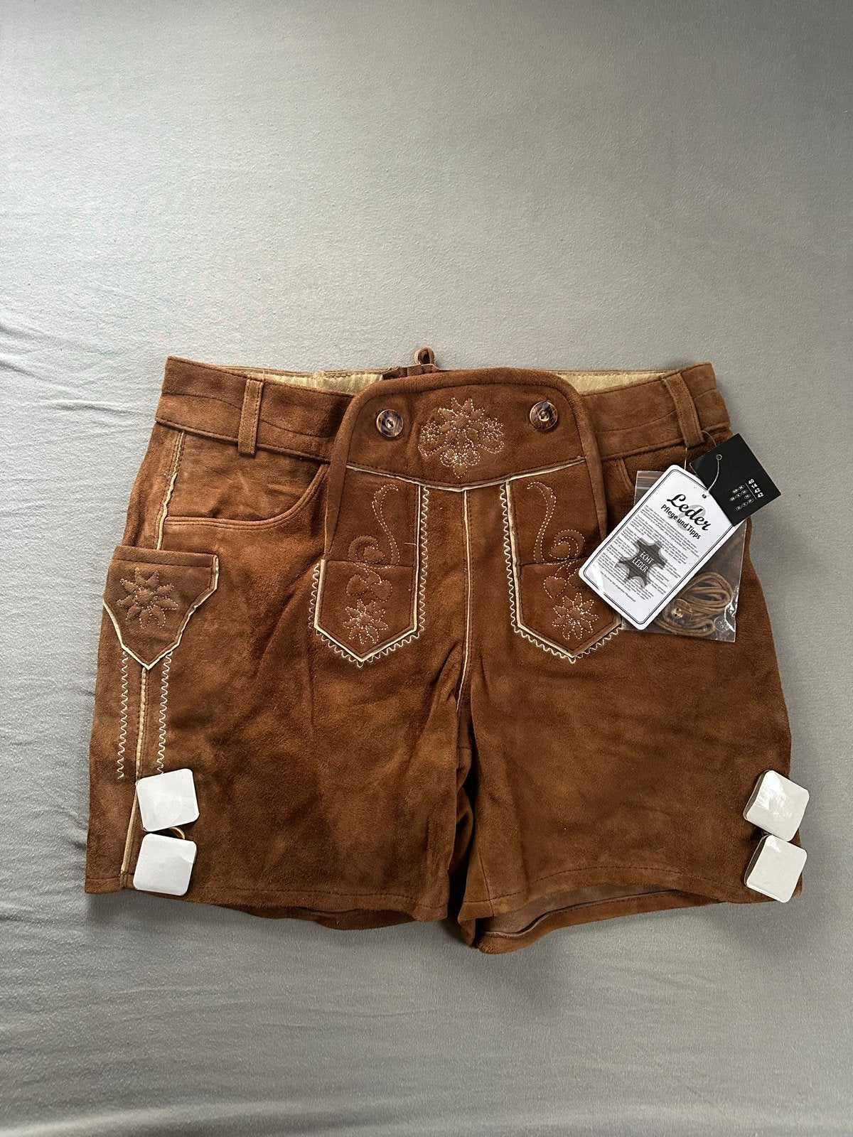 Nieuwe Dames Lederhose - Soepel Suède - Maat 40 - Bruin, Kleding | Dames, Maat 38/40 (M), Nieuw, Ophalen of Verzenden, Bruin