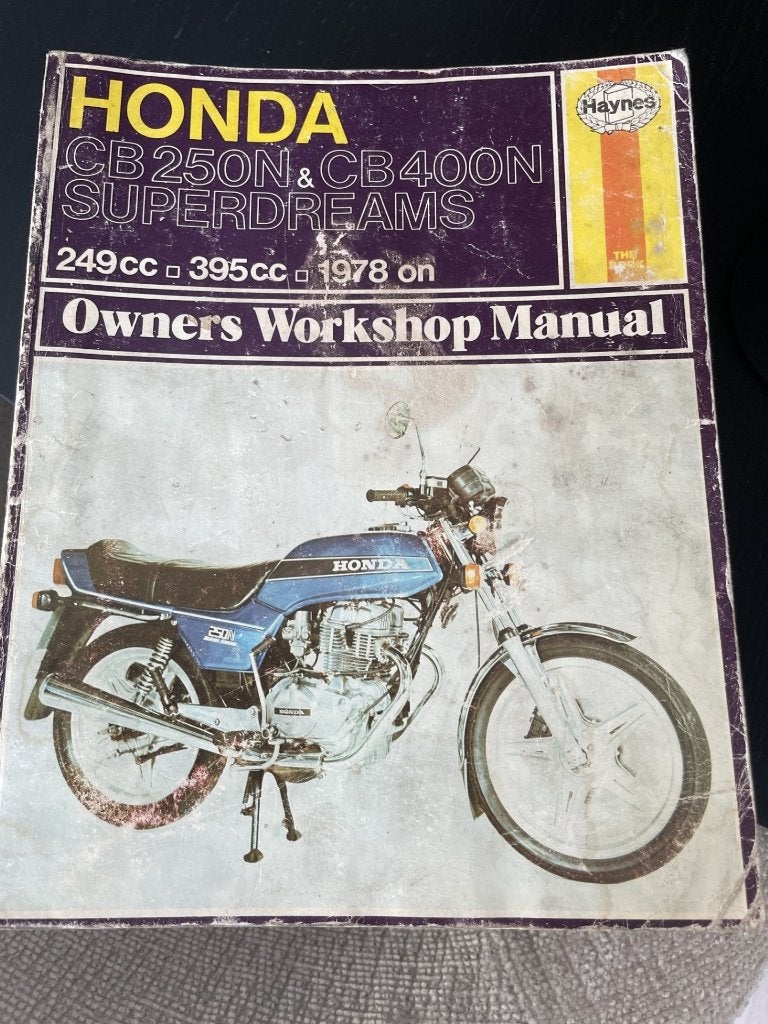 werkplaatshandboek HONDA CB250N & CB400N Superdreams; 11,95€, Motoren, Ophalen of Verzenden, Honda