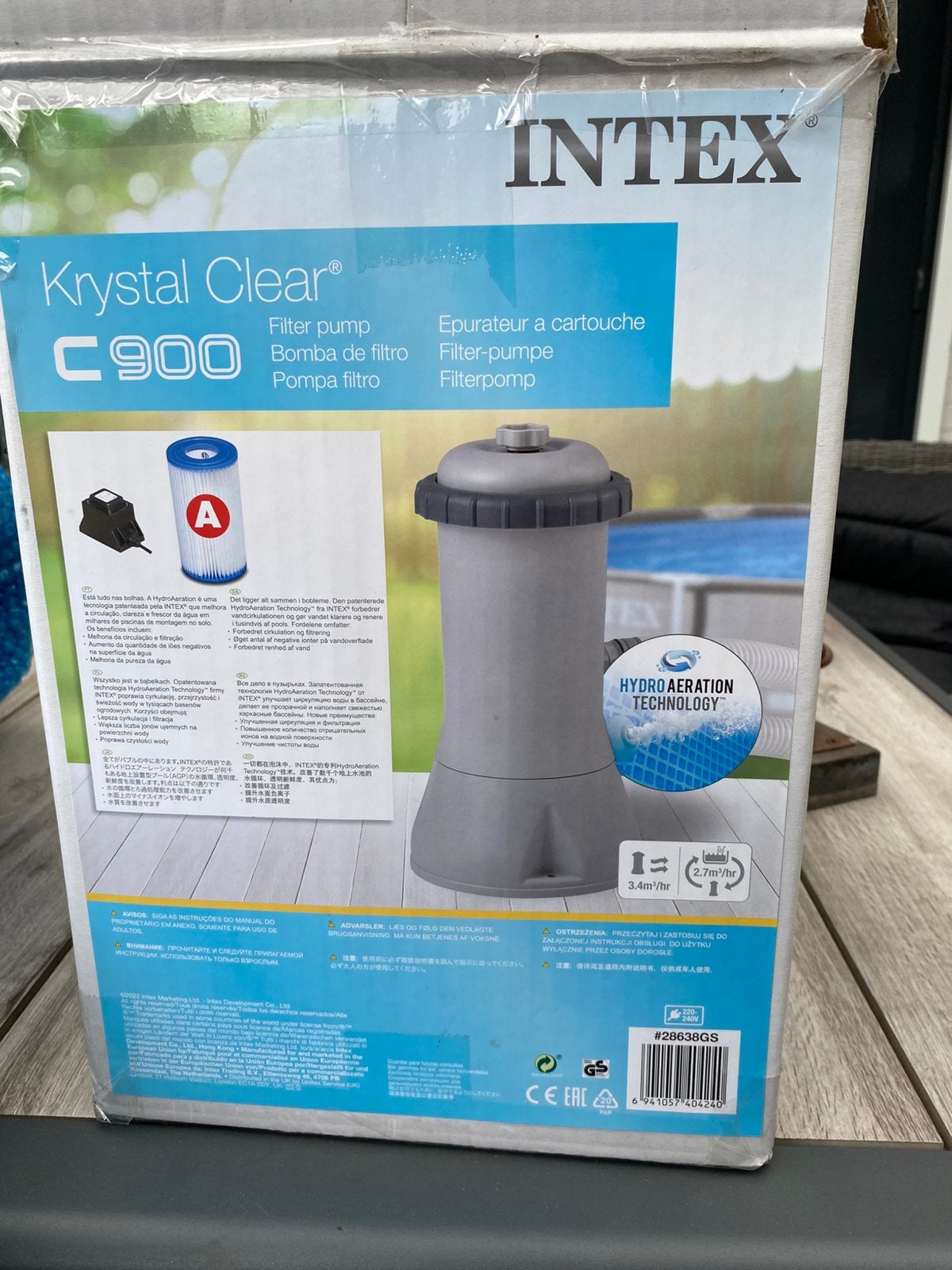 Intex zwembadpomp, Ophalen of Verzenden, Zo goed als nieuw