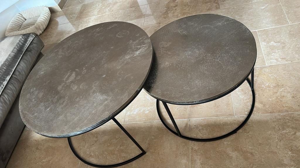Richmond salontafels 2 delig, Rond, Zo goed als nieuw, Minder dan 50 cm, 50 tot 100 cm