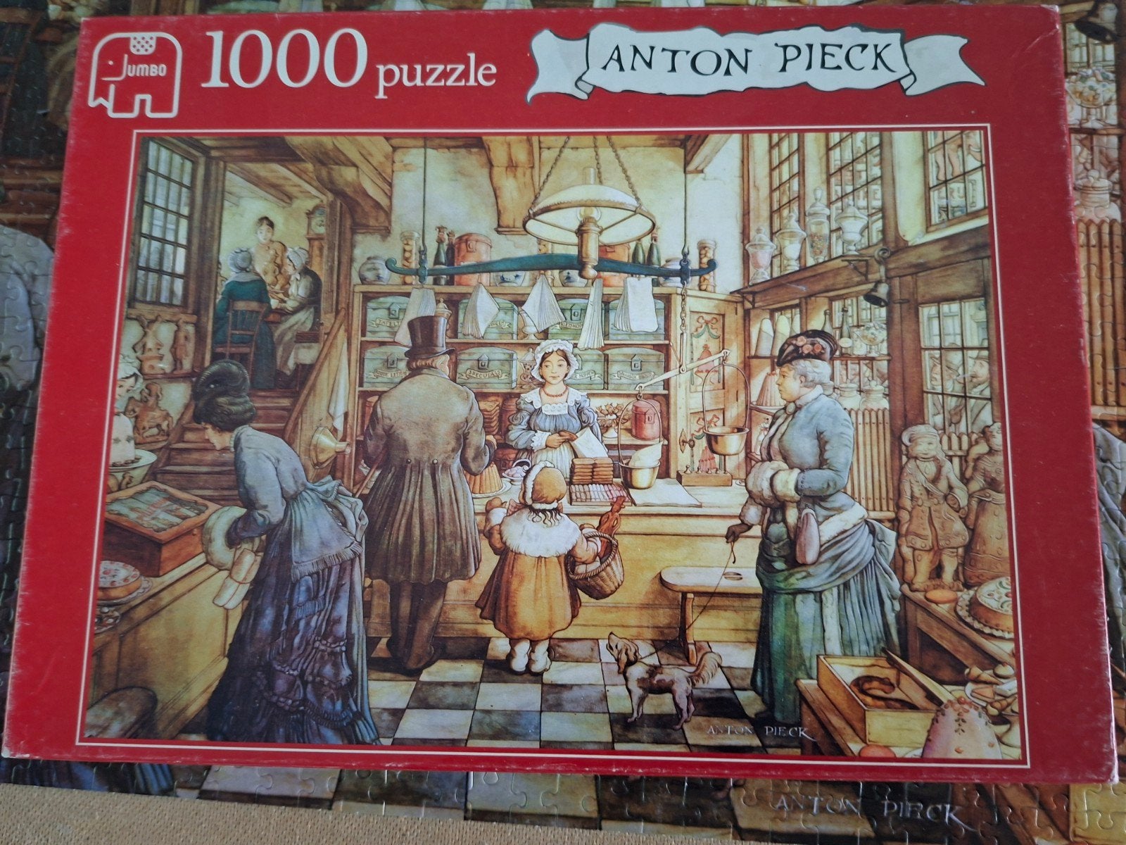 Anton Pieck puzzel de bakkerij, Ophalen of Verzenden, 500 t/m 1500 stukjes, Gebruikt, Legpuzzel