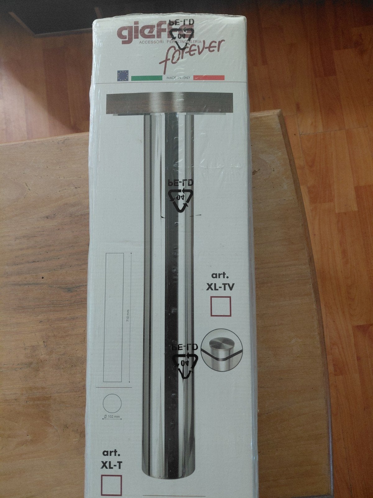 Gieffe Forever Tafelpoot XL-Q - Nieuw in doos, 50 tot 100 cm, Vierkant, Nieuw, Metaal