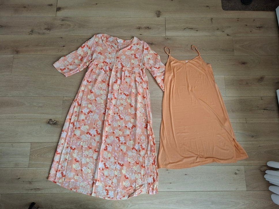 Leuke zomerse jurk mt 42, Kleding | Dames, Maat 42/44 (L), Oranje, Ophalen of Verzenden, Zo goed als nieuw