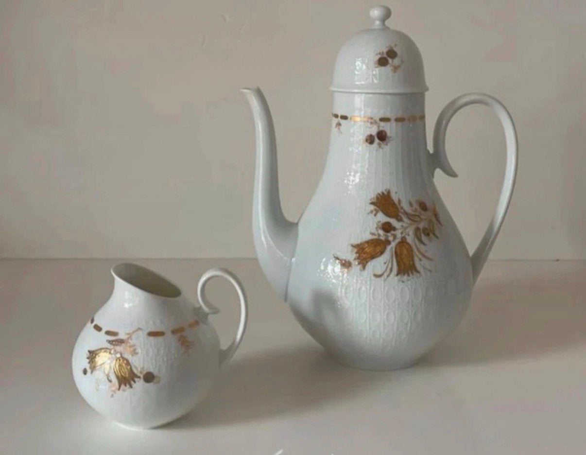 Rosenthal Romanze Carillon theepot met melkkan, Overige merken, Overige typen, Ophalen of Verzenden, Zo goed als nieuw