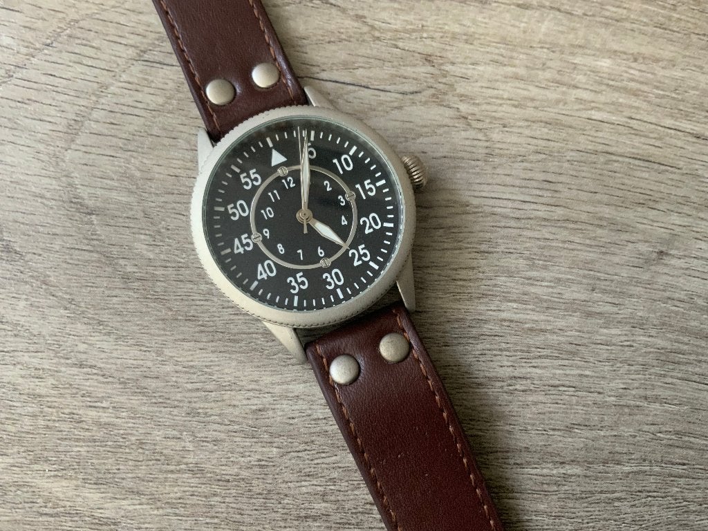 Nieuw & Ongedragen Heren Horloge Handopwindbaar Pilot Style, Overige merken, Staal, Polshorloge, 1960 of later