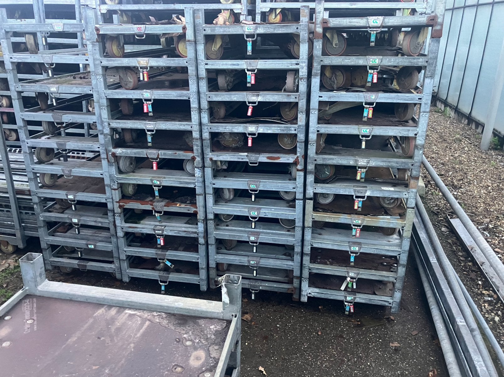 50 defecte deense karren met cc plaatje, 100 liter of meer, Ophalen, Zo goed als nieuw, Transportkar