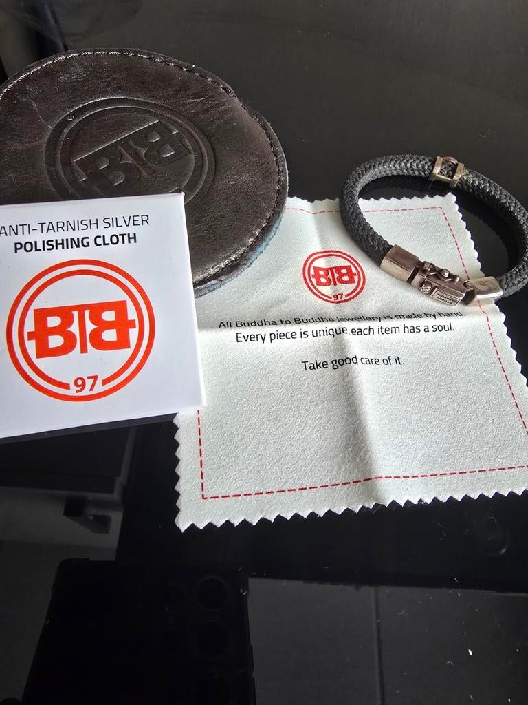 Buddha to buddha armband Denise maat E+, Sieraden, Tassen en Uiterlijk, Armbanden, Ophalen, Zo goed als nieuw, Zilver, Zilver