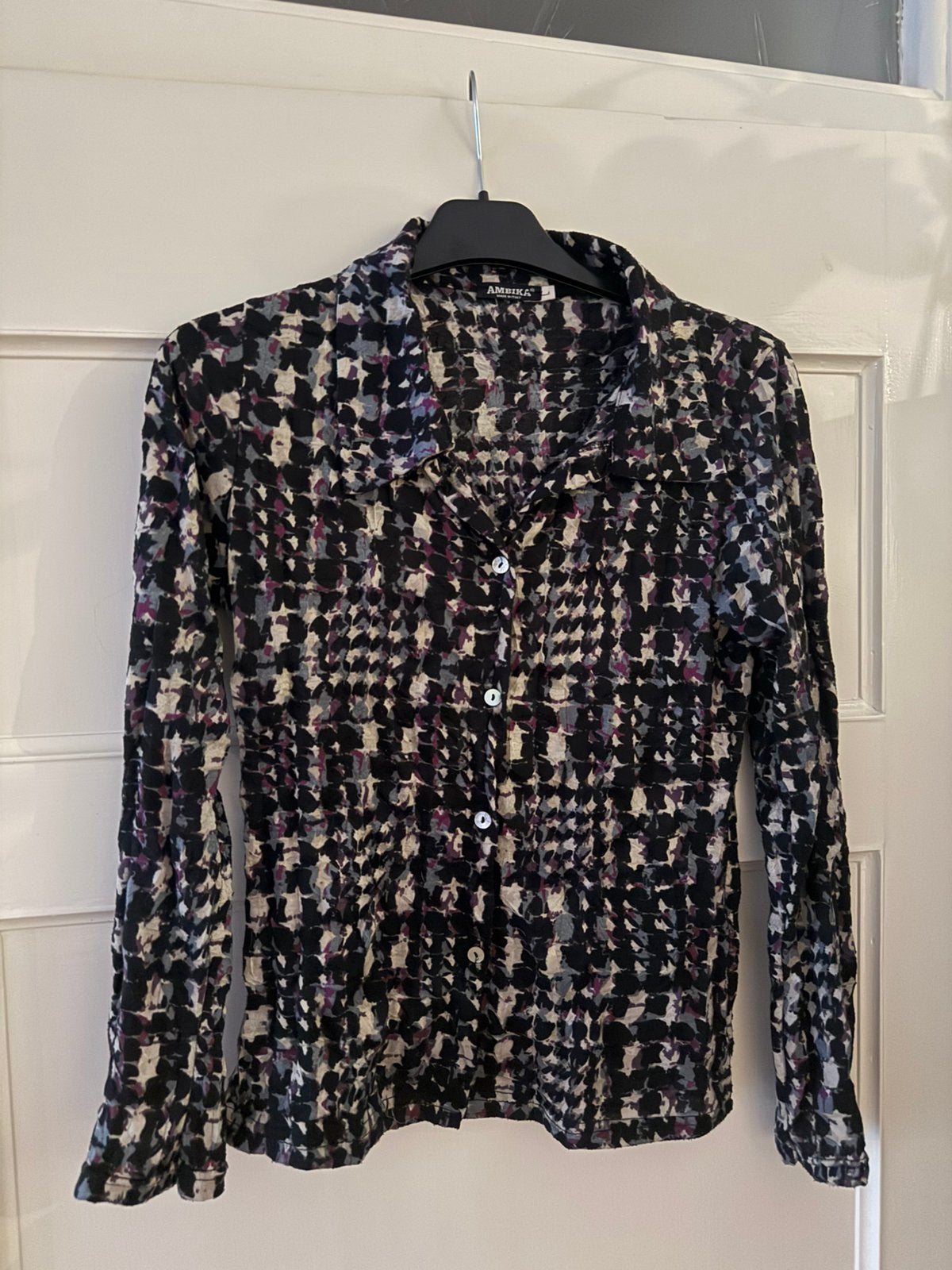 Blouse, Ophalen, Zo goed als nieuw, Maat 36 (S), Blauw