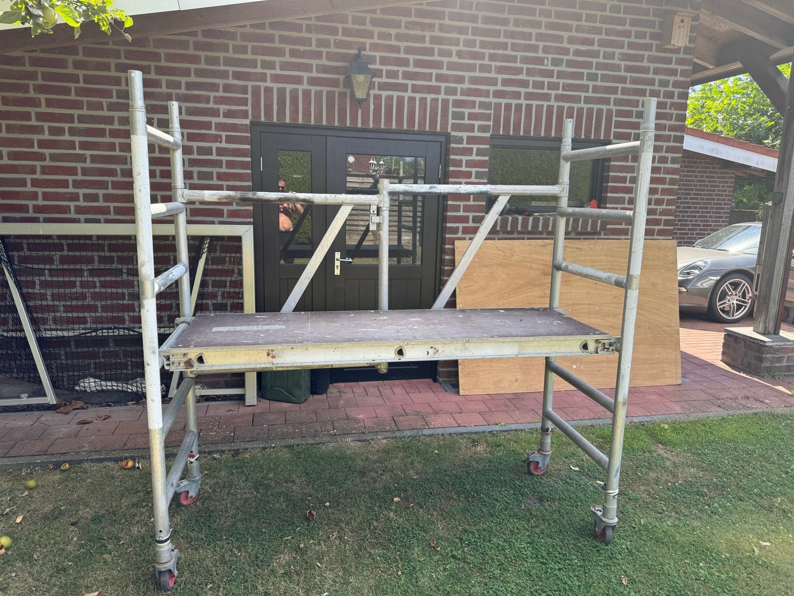 Steiger op wielen - Handig en mobiel, Ophalen, Gebruikt, Rolsteiger of Kamersteiger, Minder dan 2 meter