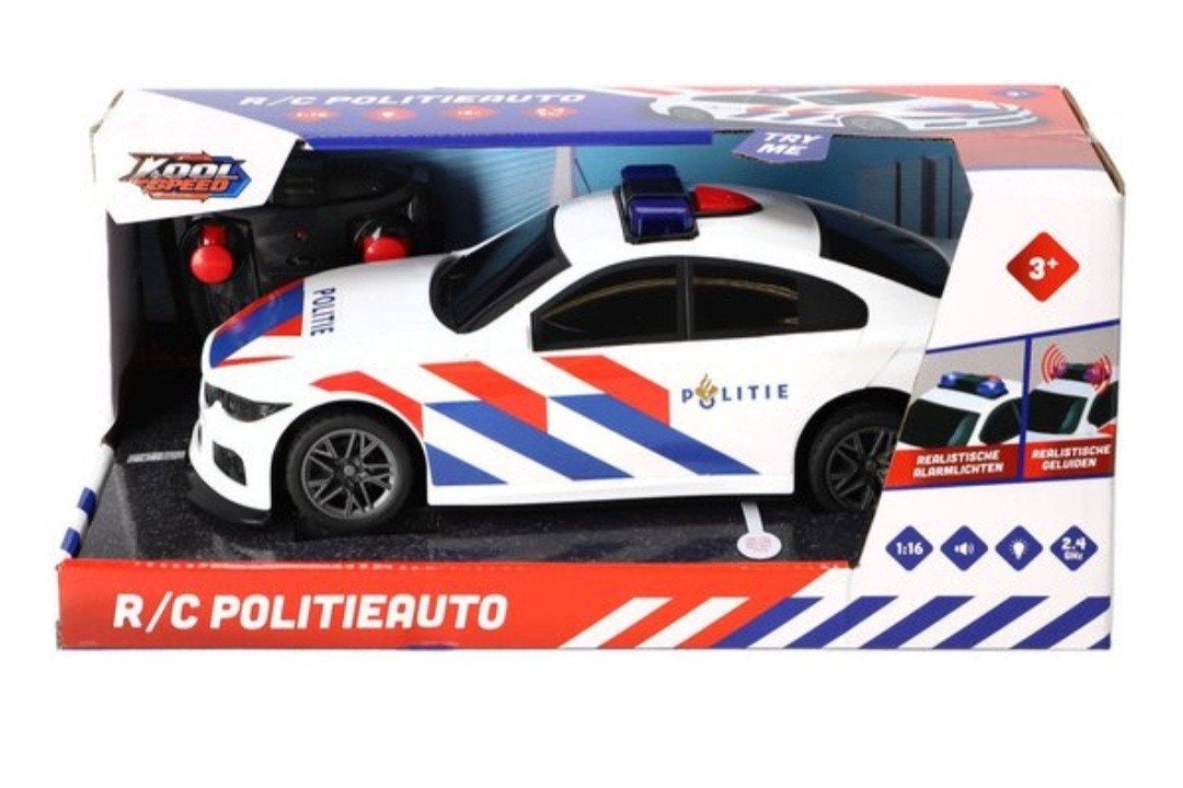 RC Porsche 911 Politie auto op schaal 1:16 van Nikko, Ophalen