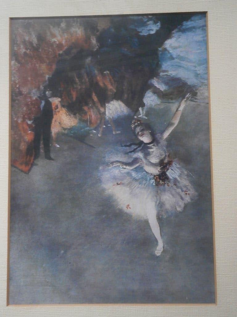 Edgar DEGAS "" DE STER "", Mooie ingel prent en grote prent, Ophalen of Verzenden, Voor 1940, Gebruikt, Overige onderwerpen