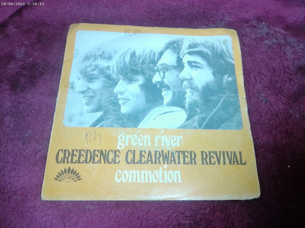 Creedence Clearwater Revival CCR - Green River / Commotion, Gebruikt, Fotohoes, 7 inch, Ophalen of Verzenden