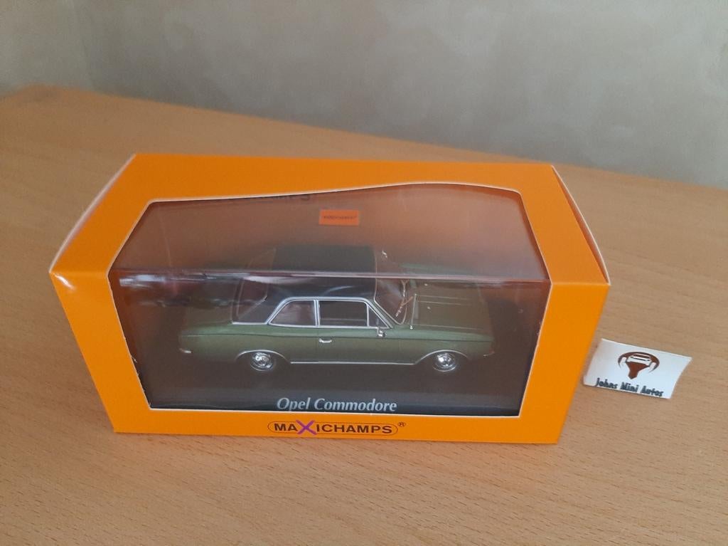 Opel Commodore A 1970 Groen Metallic van Maxichamps 1:43, Overige merken, Auto, Nieuw, Ophalen of Verzenden