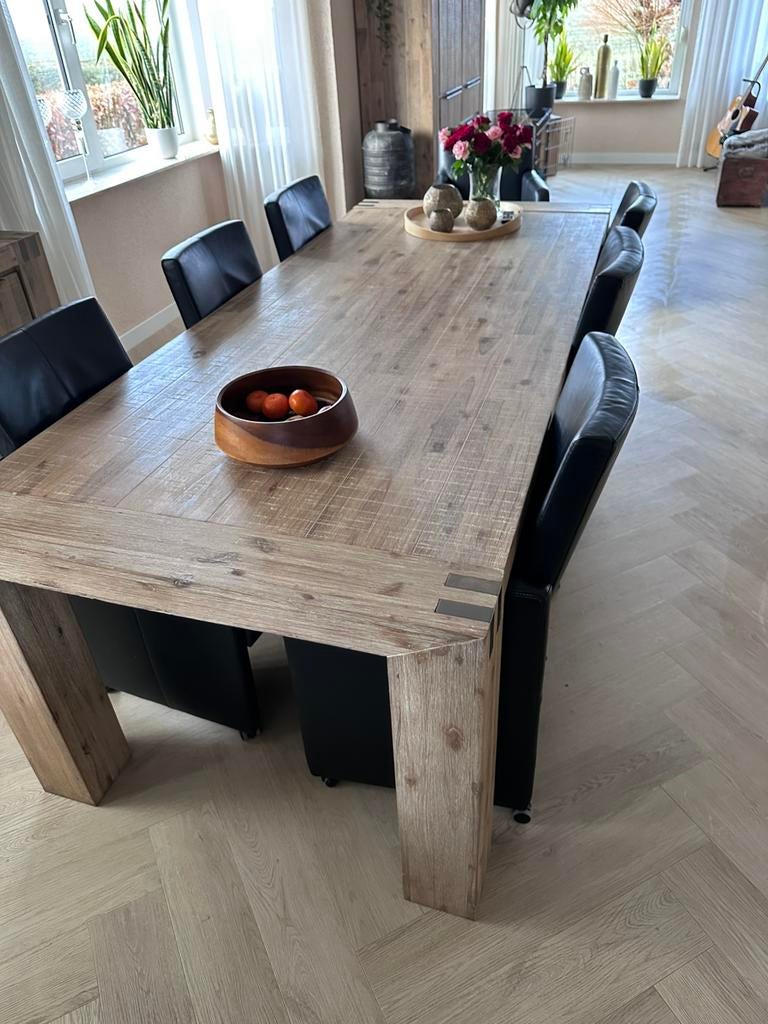 Bassano Eettafel + Salontafel, Huis en Inrichting, Complete inboedels, Ophalen of Verzenden