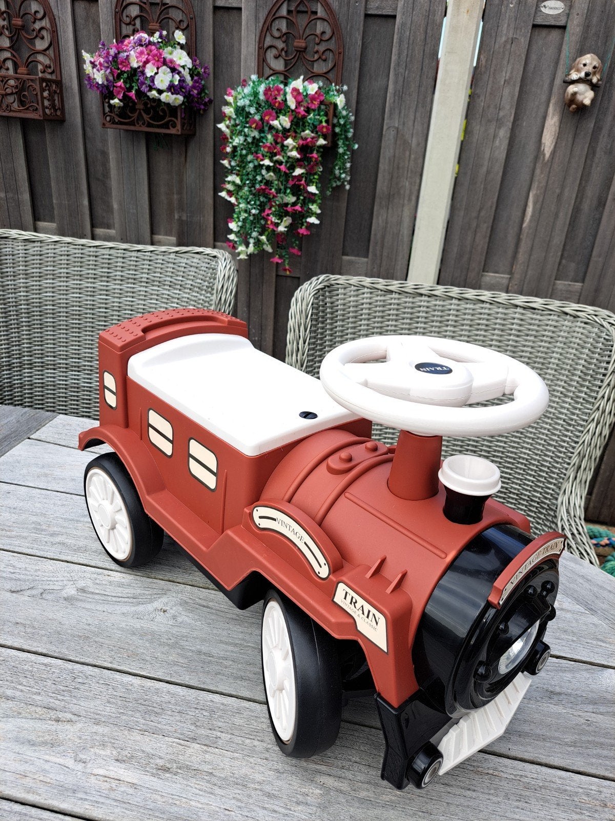 Vintage Train Loopauto - Nieuw in Doos!, Ophalen of Verzenden, Nieuw, Loopvoertuig