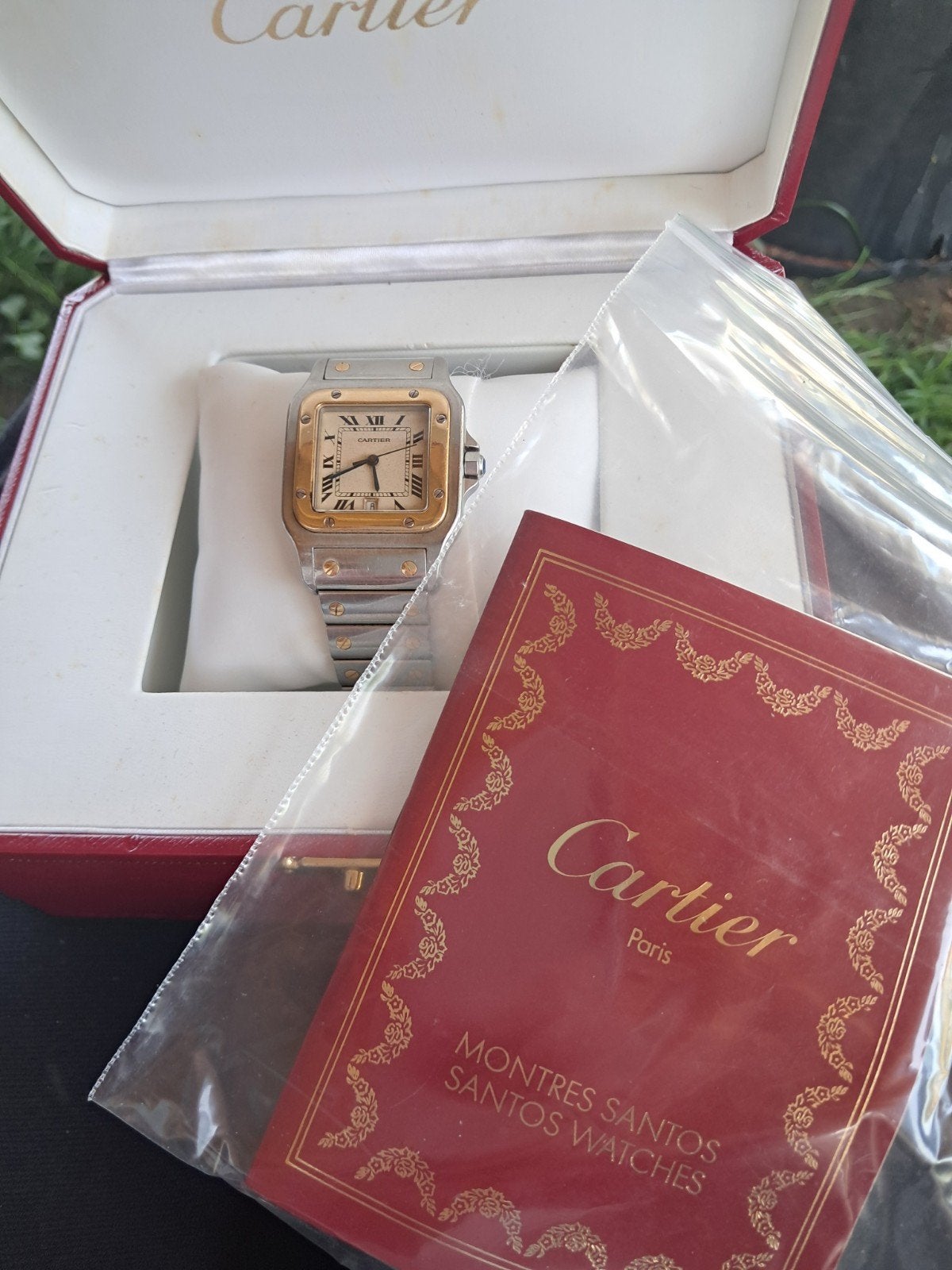 Cartier Santos Galbée in staal met 18-karaats Goud, Ophalen of Verzenden, Zo goed als nieuw, Overige materialen, Overige merken